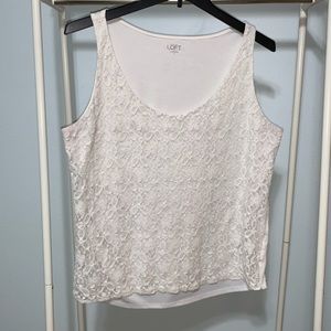 LOFT Lace Front Tank Top